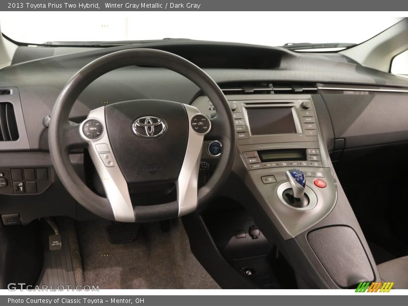 Winter Gray Metallic / Dark Gray 2013 Toyota Prius Two Hybrid