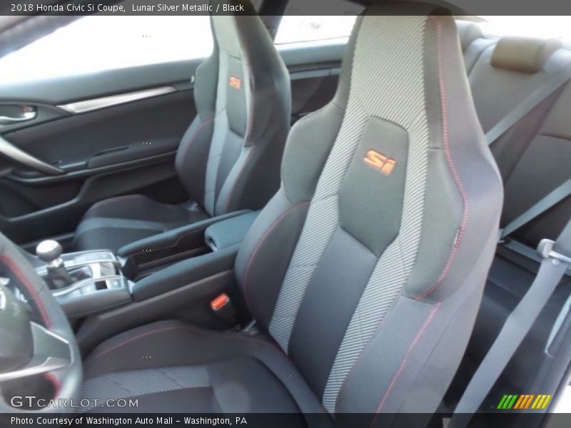Front Seat of 2018 Civic Si Coupe