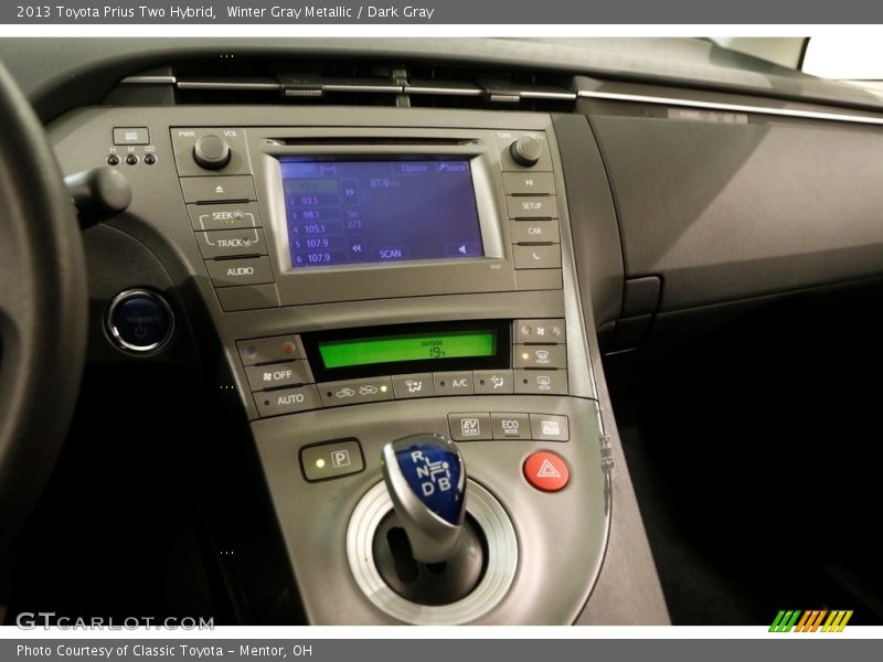 Winter Gray Metallic / Dark Gray 2013 Toyota Prius Two Hybrid