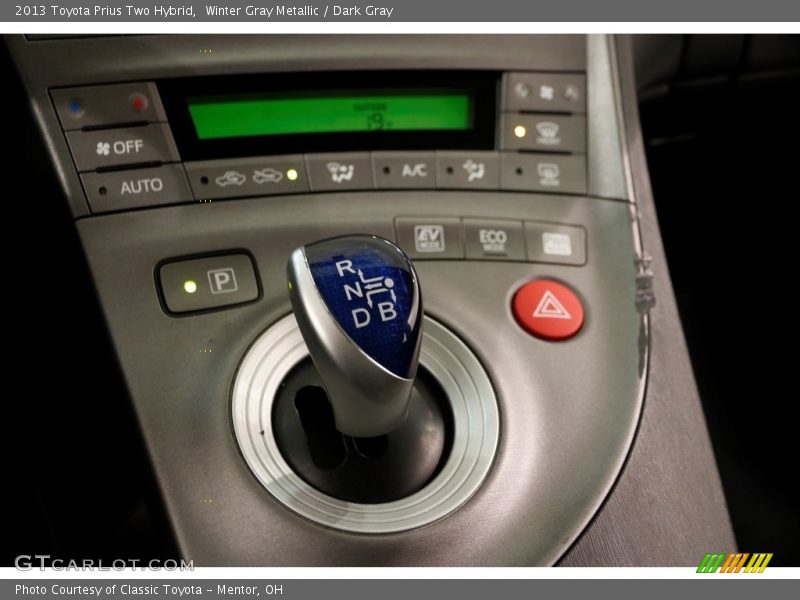 Winter Gray Metallic / Dark Gray 2013 Toyota Prius Two Hybrid