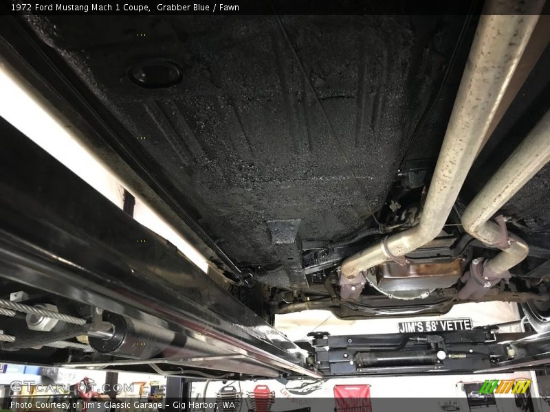 Undercarriage of 1972 Mustang Mach 1 Coupe