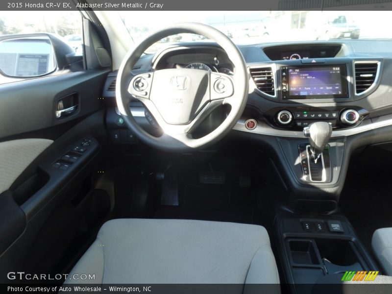 Alabaster Silver Metallic / Gray 2015 Honda CR-V EX