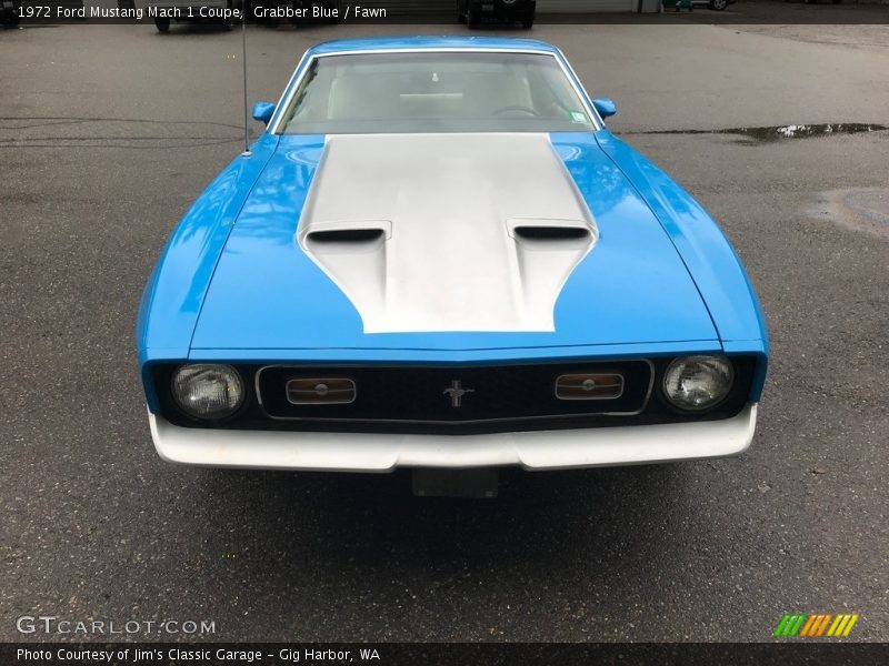 Grabber Blue / Fawn 1972 Ford Mustang Mach 1 Coupe