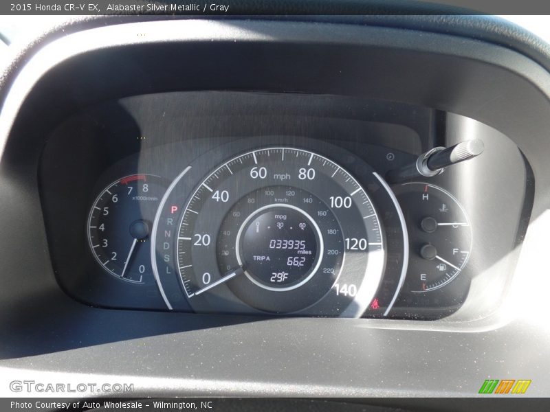 Alabaster Silver Metallic / Gray 2015 Honda CR-V EX