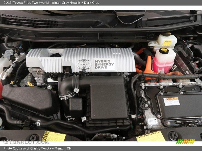 Winter Gray Metallic / Dark Gray 2013 Toyota Prius Two Hybrid