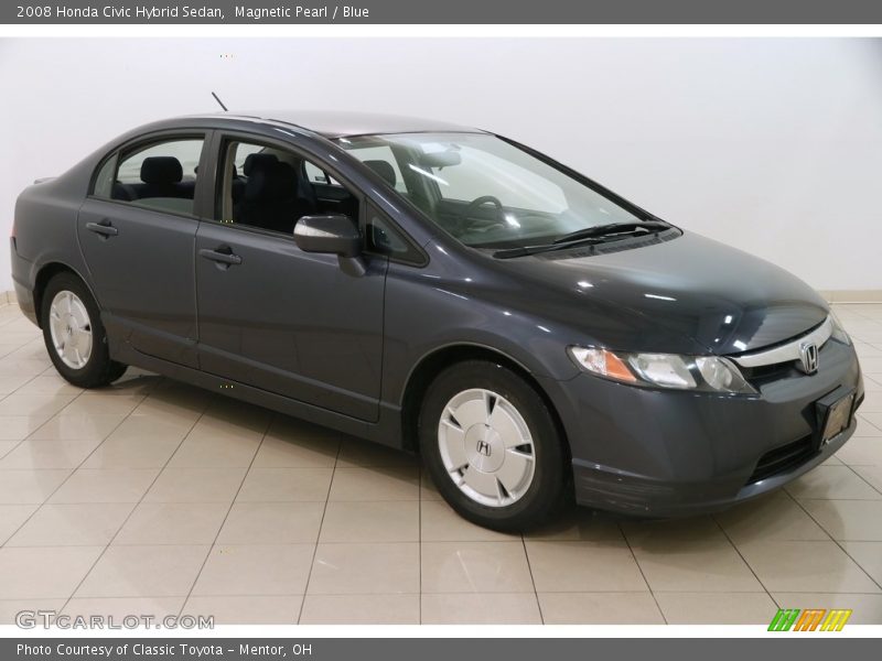 Magnetic Pearl / Blue 2008 Honda Civic Hybrid Sedan