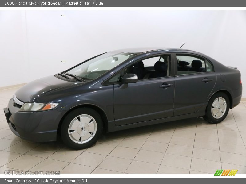 Magnetic Pearl / Blue 2008 Honda Civic Hybrid Sedan