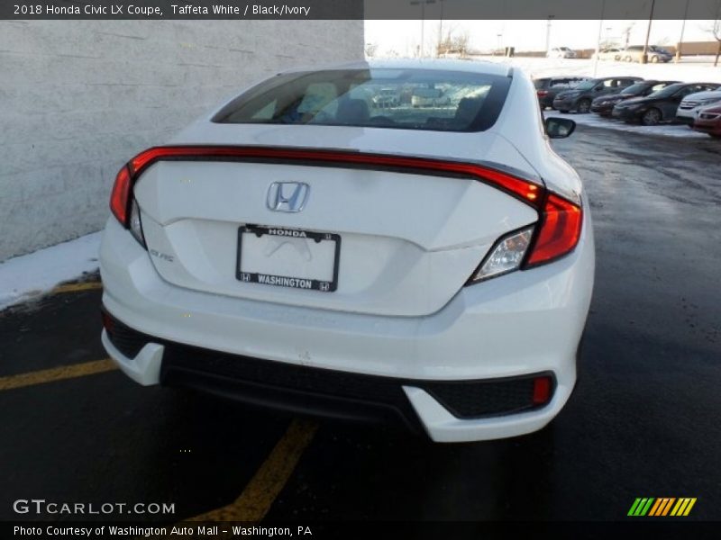 Taffeta White / Black/Ivory 2018 Honda Civic LX Coupe