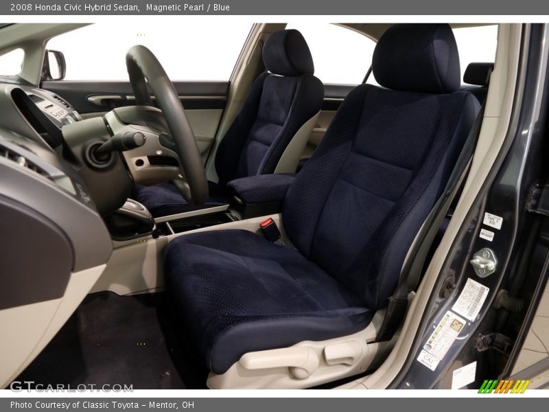 Magnetic Pearl / Blue 2008 Honda Civic Hybrid Sedan