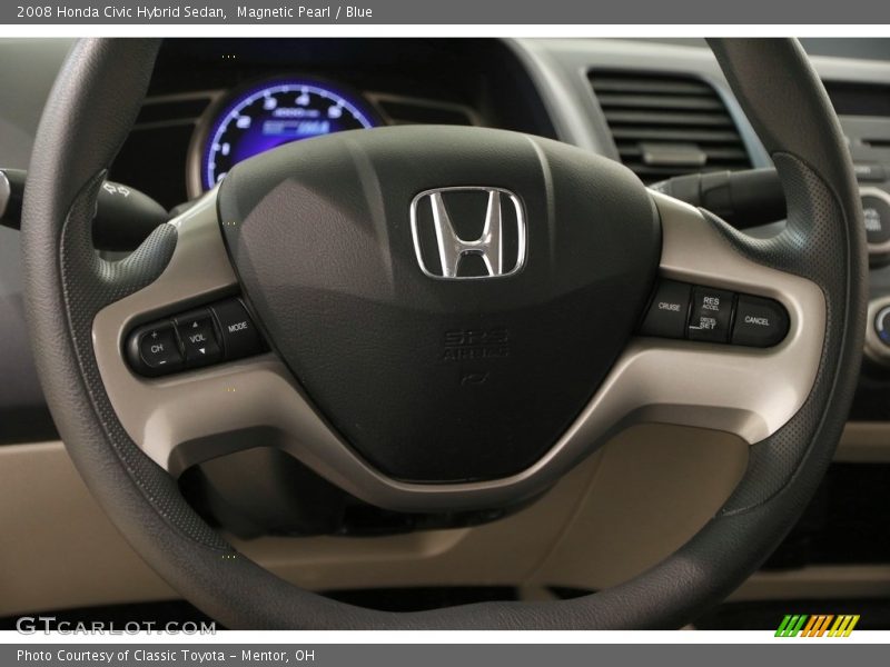 Magnetic Pearl / Blue 2008 Honda Civic Hybrid Sedan