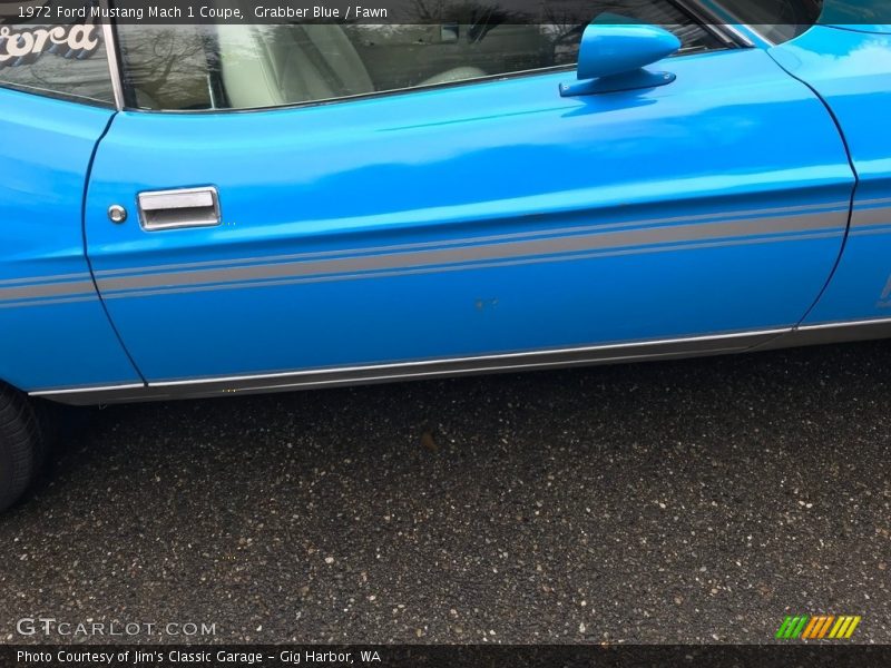 Grabber Blue / Fawn 1972 Ford Mustang Mach 1 Coupe