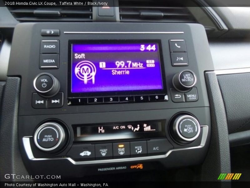 Controls of 2018 Civic LX Coupe