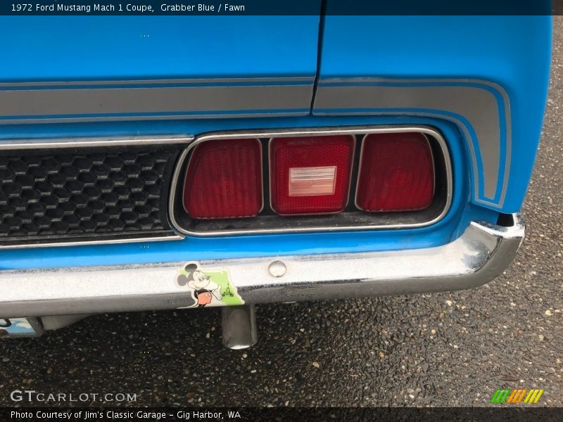 Grabber Blue / Fawn 1972 Ford Mustang Mach 1 Coupe