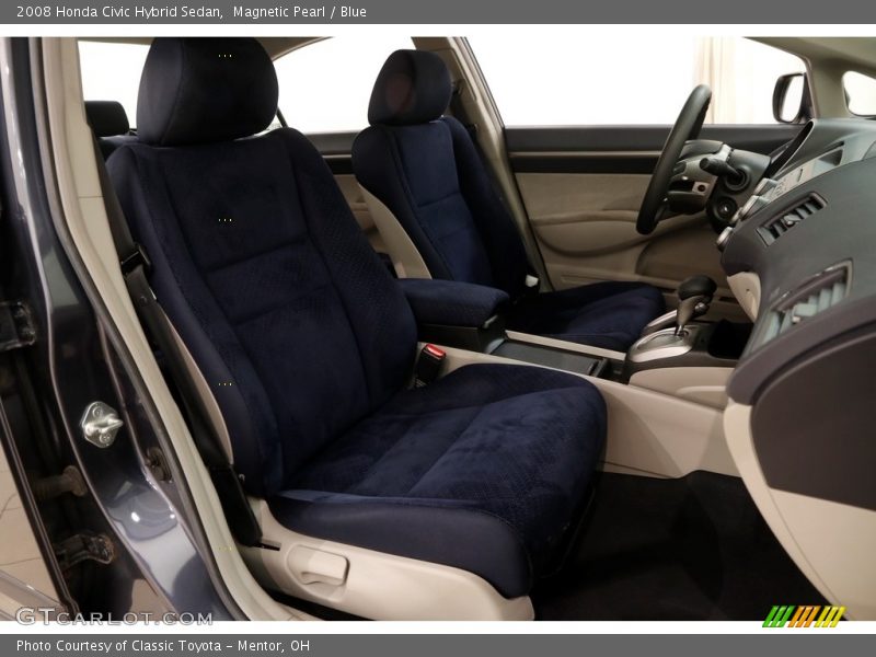 Magnetic Pearl / Blue 2008 Honda Civic Hybrid Sedan