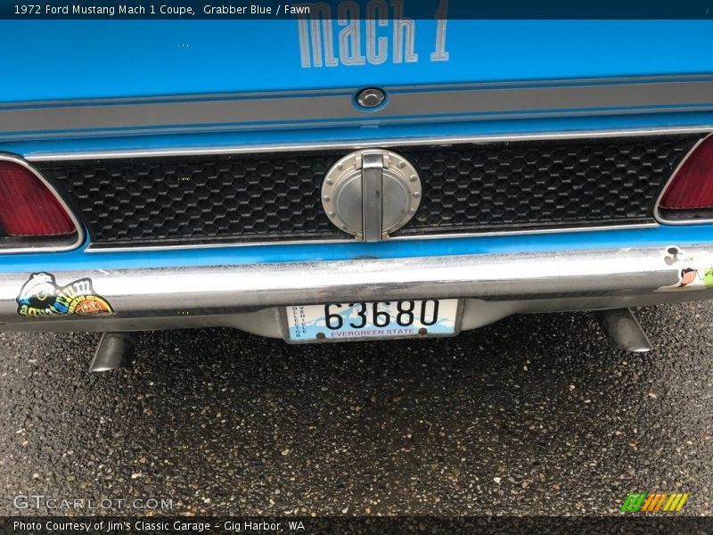 Grabber Blue / Fawn 1972 Ford Mustang Mach 1 Coupe