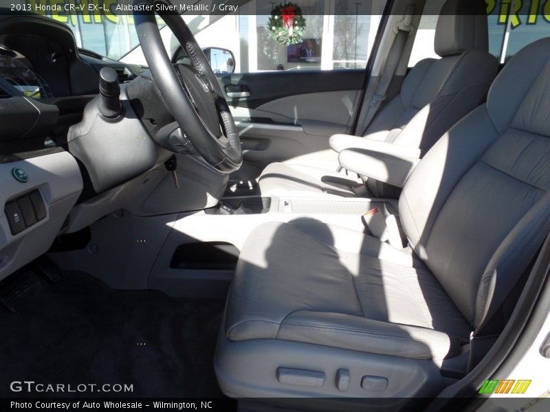 Alabaster Silver Metallic / Gray 2013 Honda CR-V EX-L