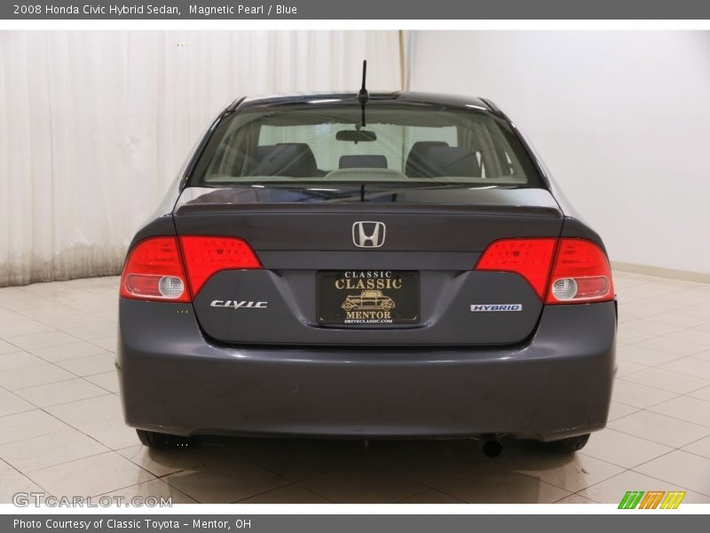 Magnetic Pearl / Blue 2008 Honda Civic Hybrid Sedan