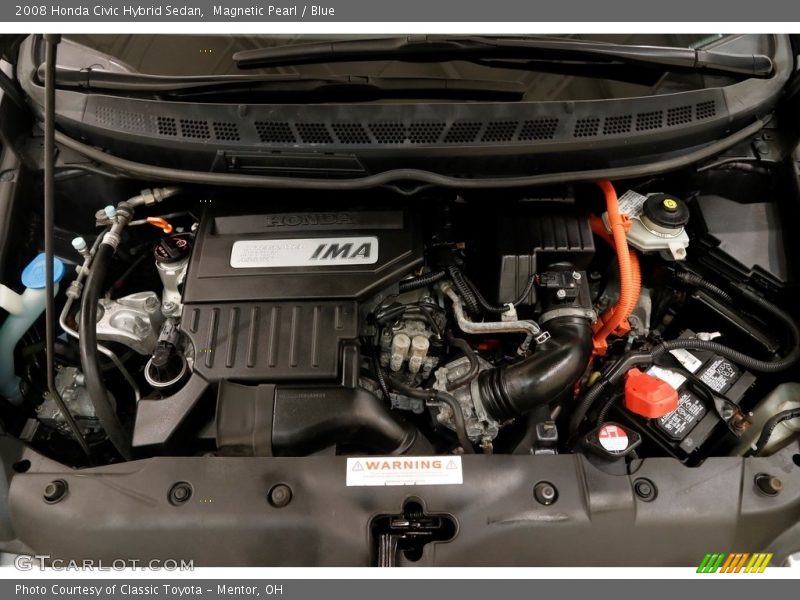 Magnetic Pearl / Blue 2008 Honda Civic Hybrid Sedan