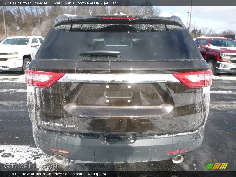 Sable Brown Metallic / Jet Black 2018 Chevrolet Traverse LT AWD