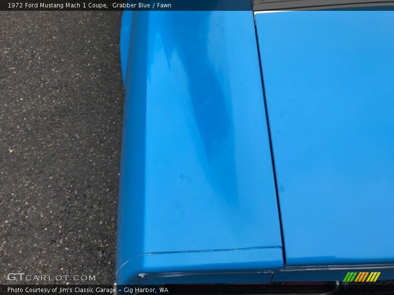 Grabber Blue / Fawn 1972 Ford Mustang Mach 1 Coupe