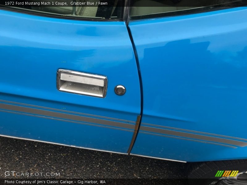 Grabber Blue / Fawn 1972 Ford Mustang Mach 1 Coupe