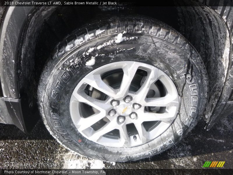 Sable Brown Metallic / Jet Black 2018 Chevrolet Traverse LT AWD