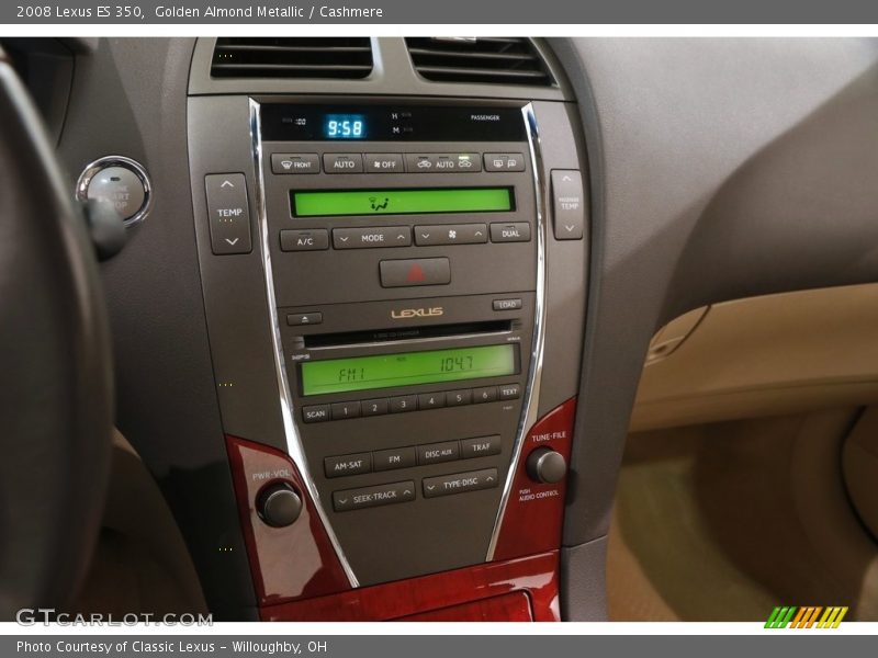 Golden Almond Metallic / Cashmere 2008 Lexus ES 350