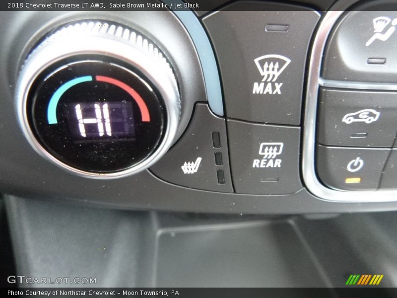 Sable Brown Metallic / Jet Black 2018 Chevrolet Traverse LT AWD