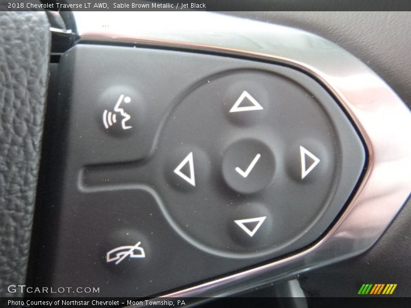 Sable Brown Metallic / Jet Black 2018 Chevrolet Traverse LT AWD