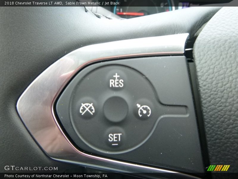 Sable Brown Metallic / Jet Black 2018 Chevrolet Traverse LT AWD