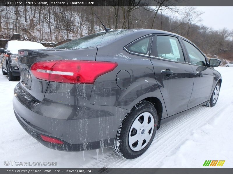 Magnetic / Charcoal Black 2018 Ford Focus S Sedan