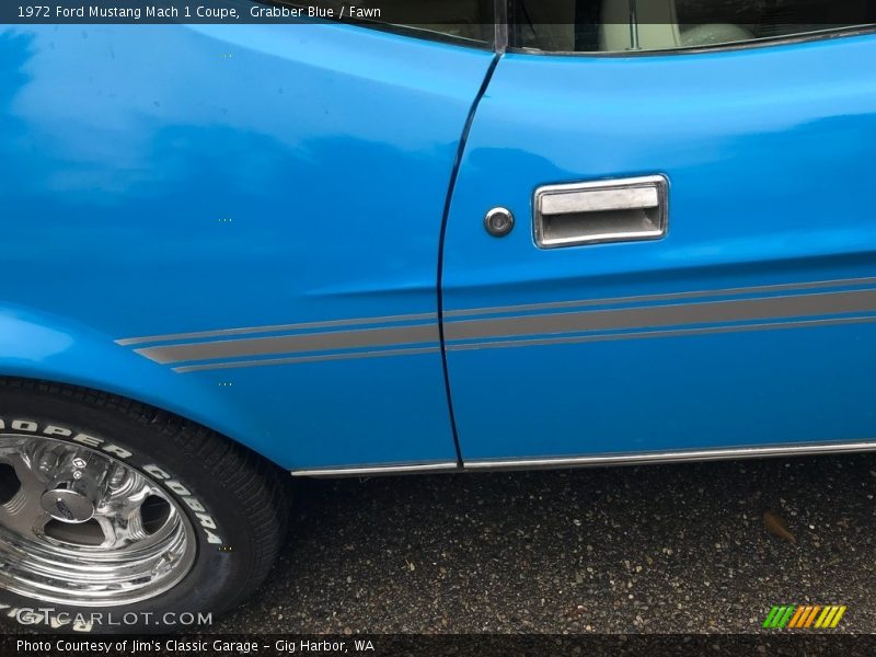 Grabber Blue / Fawn 1972 Ford Mustang Mach 1 Coupe