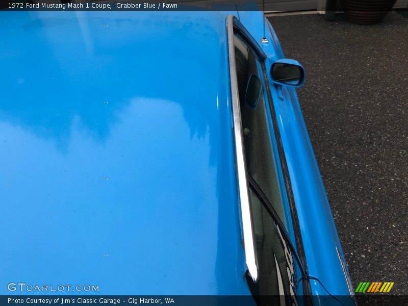 Grabber Blue / Fawn 1972 Ford Mustang Mach 1 Coupe