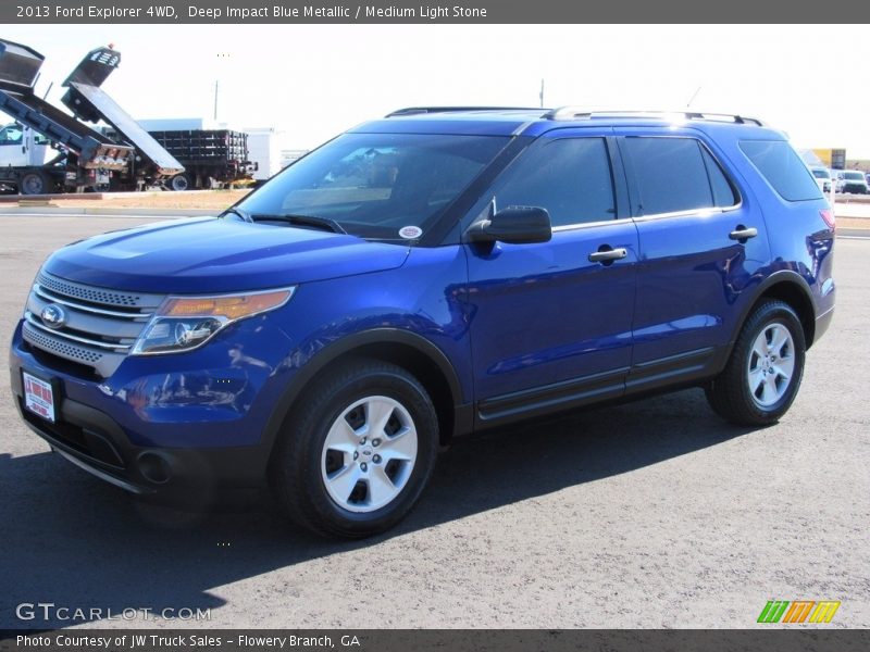 Deep Impact Blue Metallic / Medium Light Stone 2013 Ford Explorer 4WD