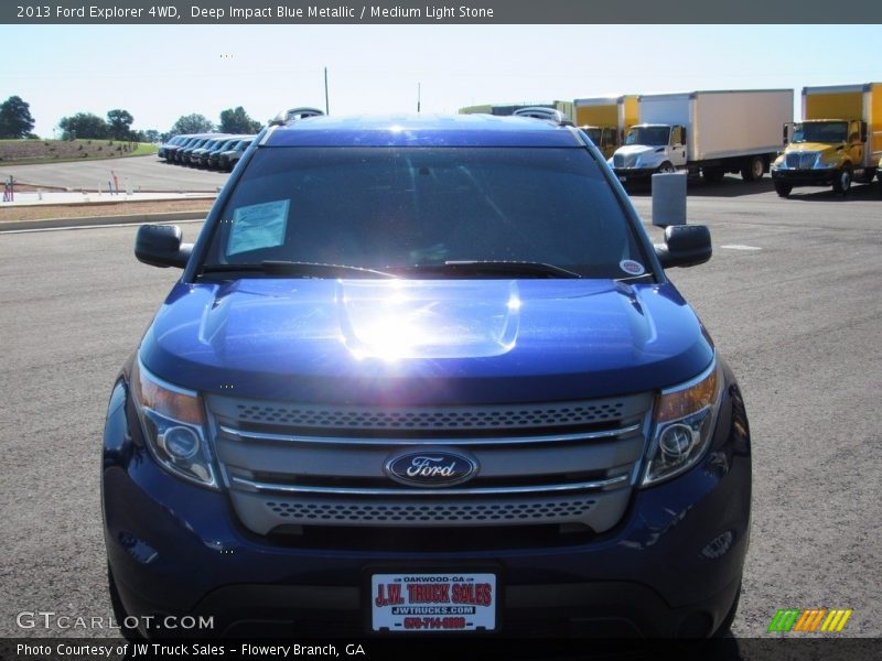 Deep Impact Blue Metallic / Medium Light Stone 2013 Ford Explorer 4WD