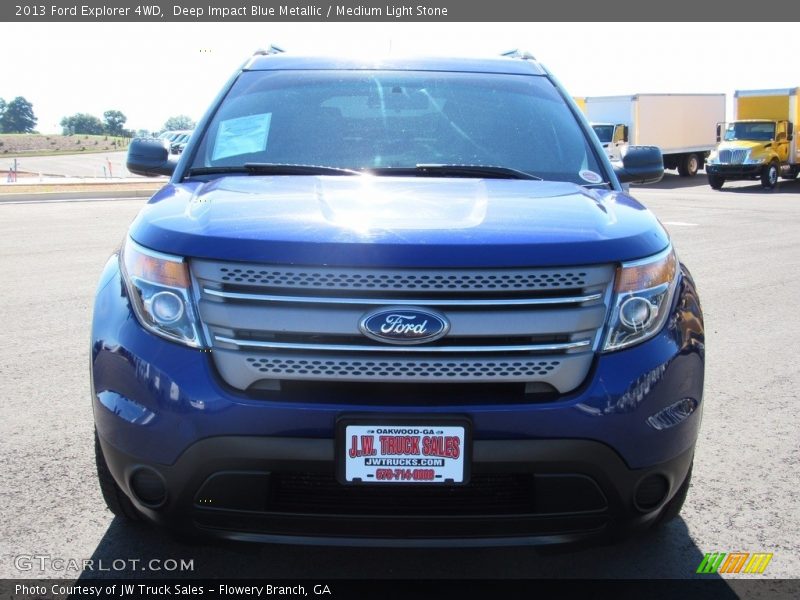 Deep Impact Blue Metallic / Medium Light Stone 2013 Ford Explorer 4WD
