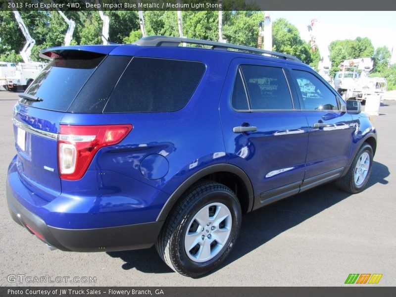 Deep Impact Blue Metallic / Medium Light Stone 2013 Ford Explorer 4WD