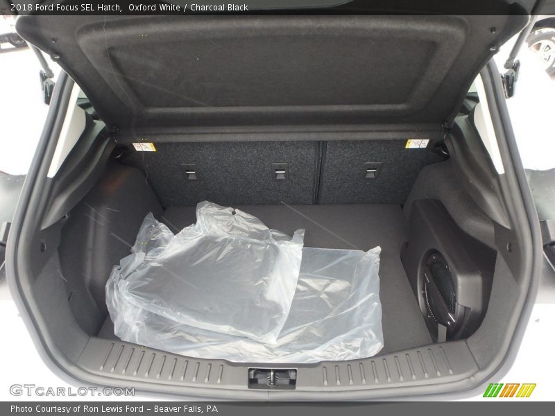 Oxford White / Charcoal Black 2018 Ford Focus SEL Hatch