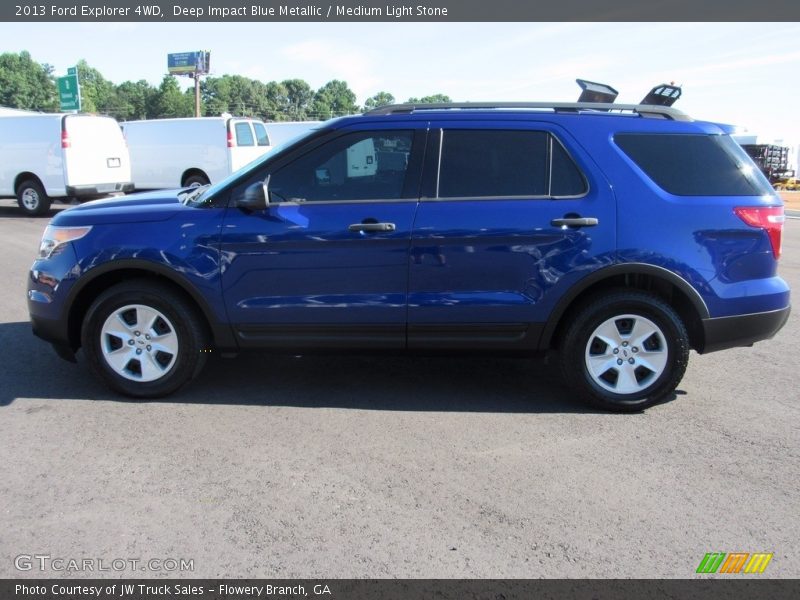 Deep Impact Blue Metallic / Medium Light Stone 2013 Ford Explorer 4WD