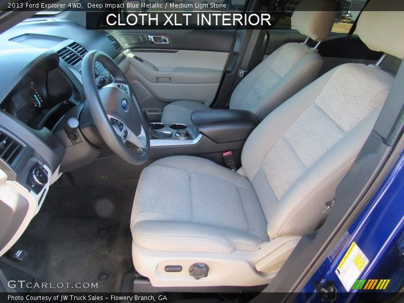 Deep Impact Blue Metallic / Medium Light Stone 2013 Ford Explorer 4WD