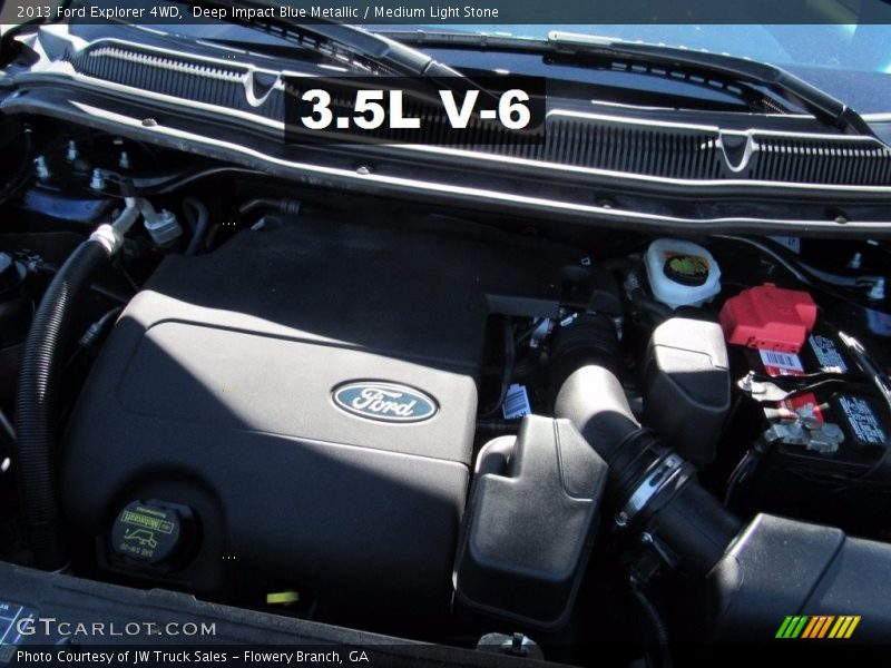 Deep Impact Blue Metallic / Medium Light Stone 2013 Ford Explorer 4WD