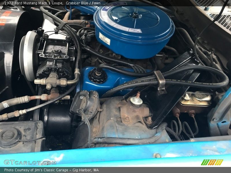 Grabber Blue / Fawn 1972 Ford Mustang Mach 1 Coupe