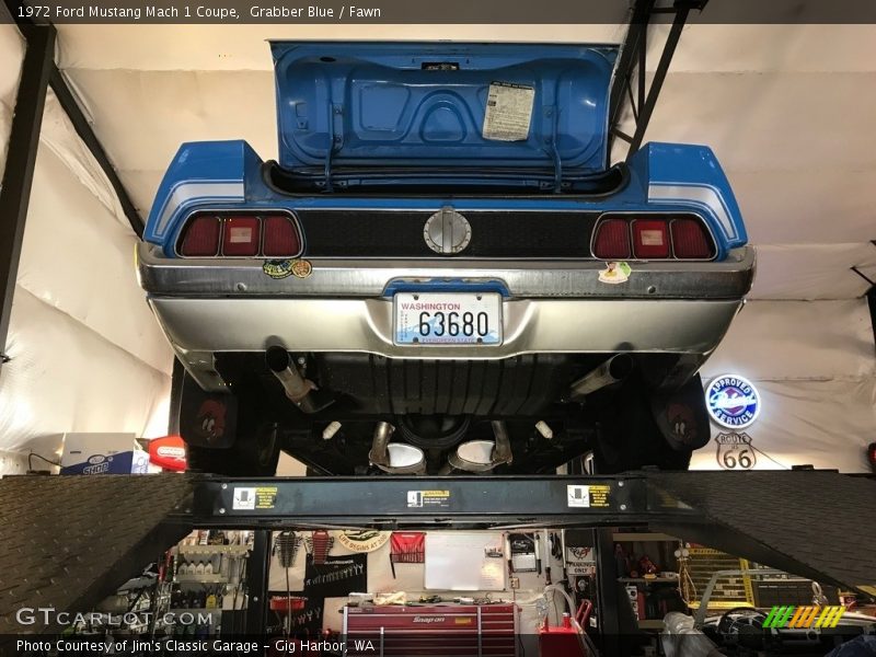 Grabber Blue / Fawn 1972 Ford Mustang Mach 1 Coupe