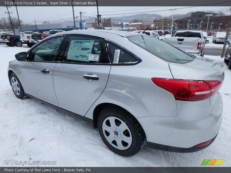 Ingot Silver / Charcoal Black 2018 Ford Focus S Sedan