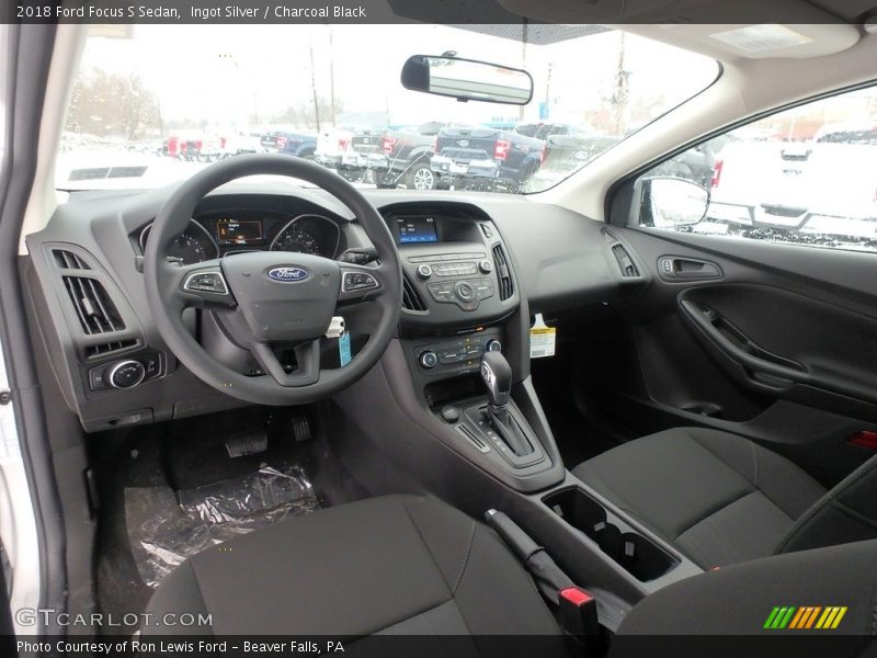  2018 Focus S Sedan Charcoal Black Interior