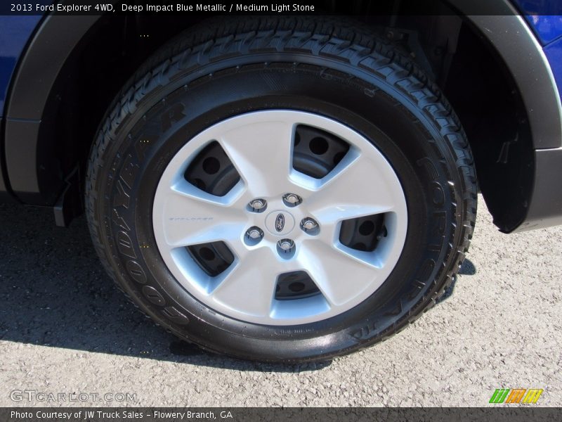 Deep Impact Blue Metallic / Medium Light Stone 2013 Ford Explorer 4WD