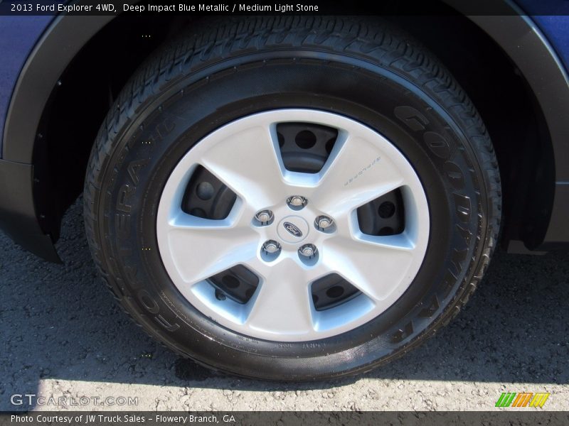 Deep Impact Blue Metallic / Medium Light Stone 2013 Ford Explorer 4WD