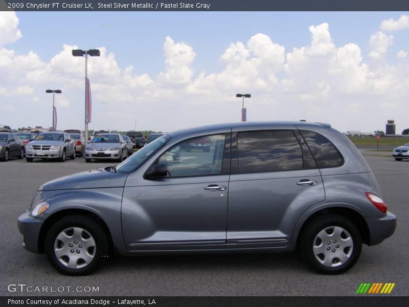 Steel Silver Metallic / Pastel Slate Gray 2009 Chrysler PT Cruiser LX