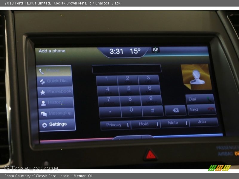 Kodiak Brown Metallic / Charcoal Black 2013 Ford Taurus Limited