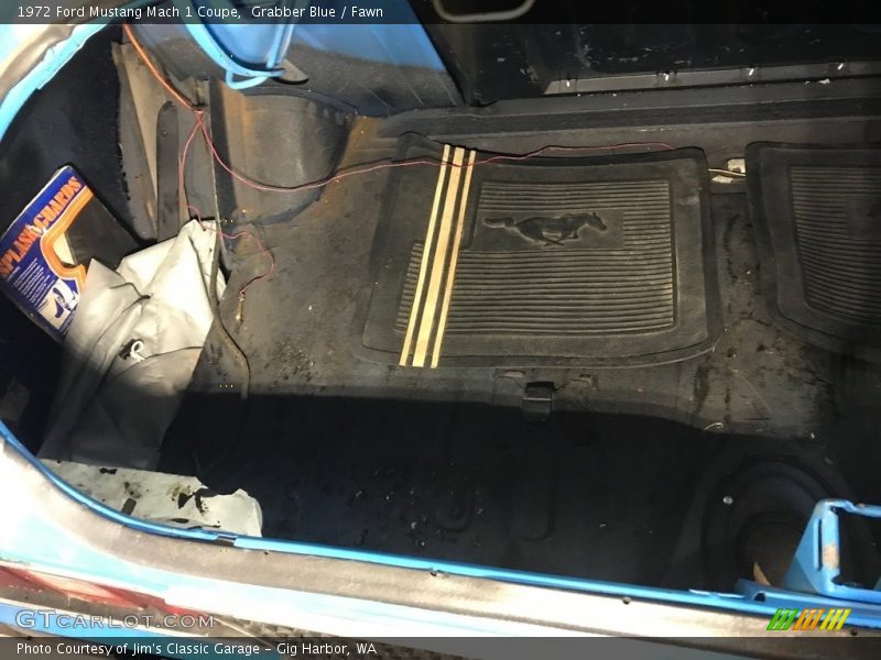 Grabber Blue / Fawn 1972 Ford Mustang Mach 1 Coupe